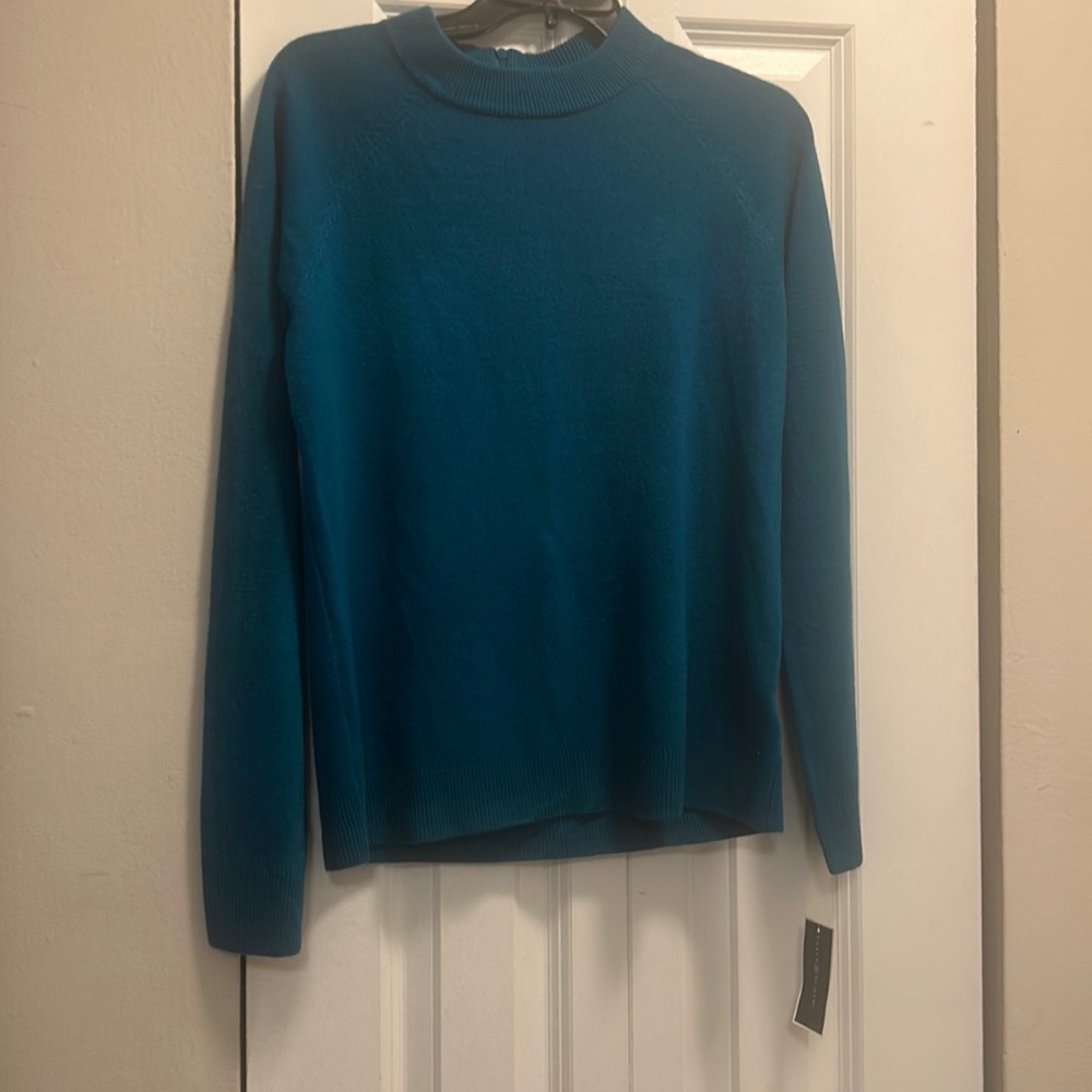KAREN SCOTT New
Women's Zip-Back Mock-Neck Sweater, Created for Macy's